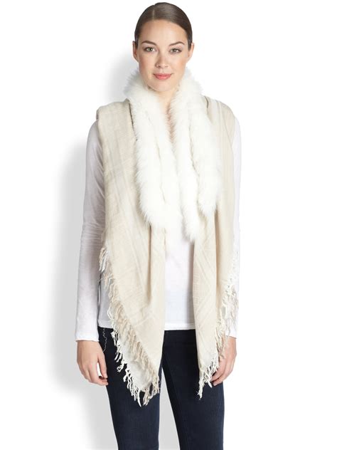 gucci white shawl